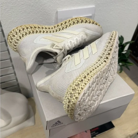 Adidas Women's Cream 4D Sneakers - Picture 6 of 8